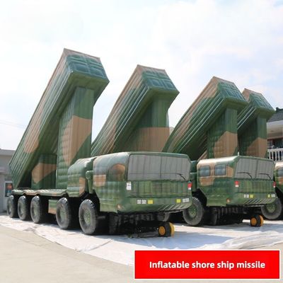 Véhicule de missiles de navires de terre 2 camouflage gonflable de grandes fleurs 1 à 1 tissu d'Oxford personnalisé