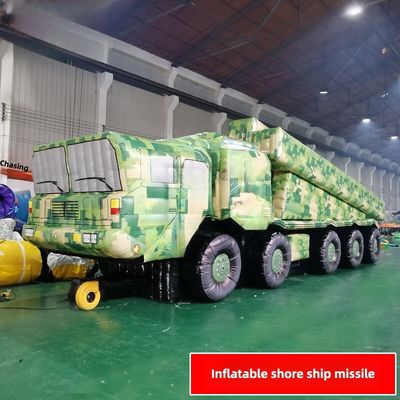 Camouflage numérique gonflable pour véhicule de missiles de navires de terre